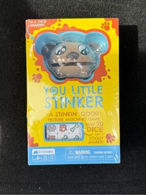 You Little Stinker Picture Matching Game with Brown Doggy Shaker